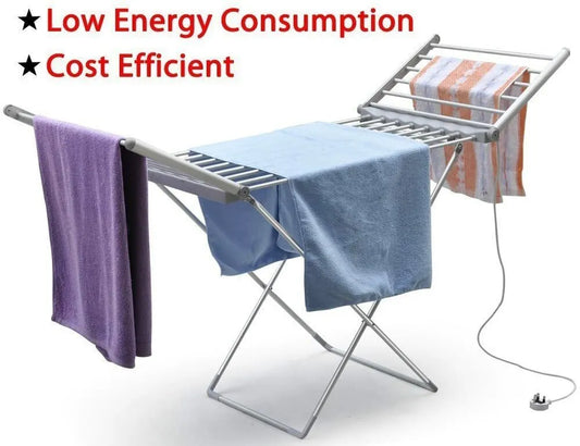 Electric Heated Clothes Dryer Indoor Foldable Drying Horse Rack 230W Royalcart