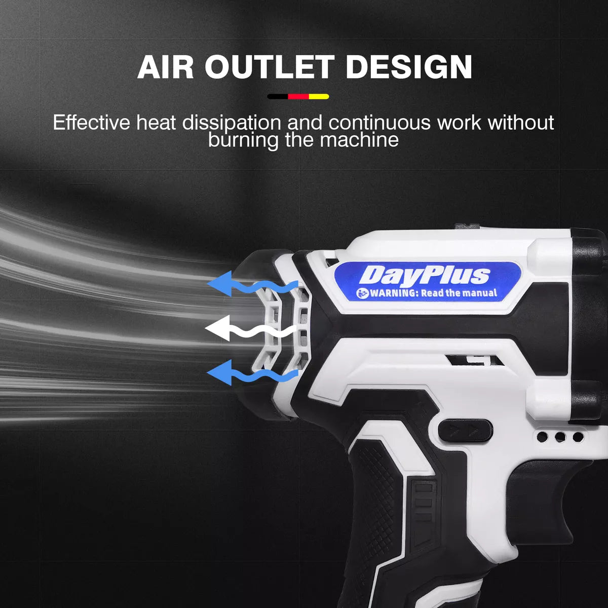 21V Cordless Combi Drill Electric Powerful Driver Screwdriver Battery LED Light Royalcart