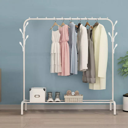 Heavy Duty Metal Single Rail Clothes Garment Hanging Rack Shelf Display Stand Royalcart