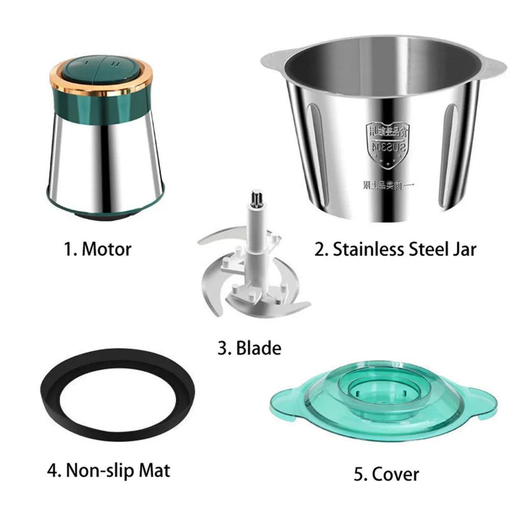 3L Electric Mixer Blender Food Chopper Processor Blenders UK Royalcart