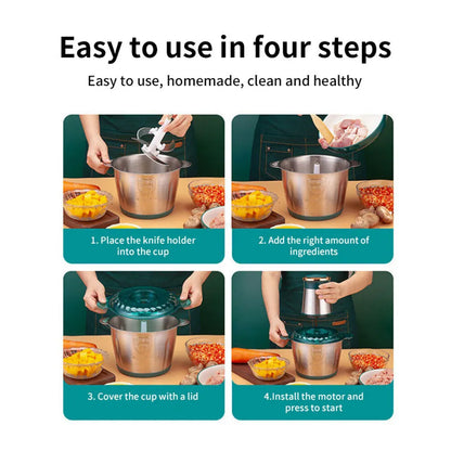 3L Electric Mixer Blender Food Chopper Processor Blenders UK Royalcart