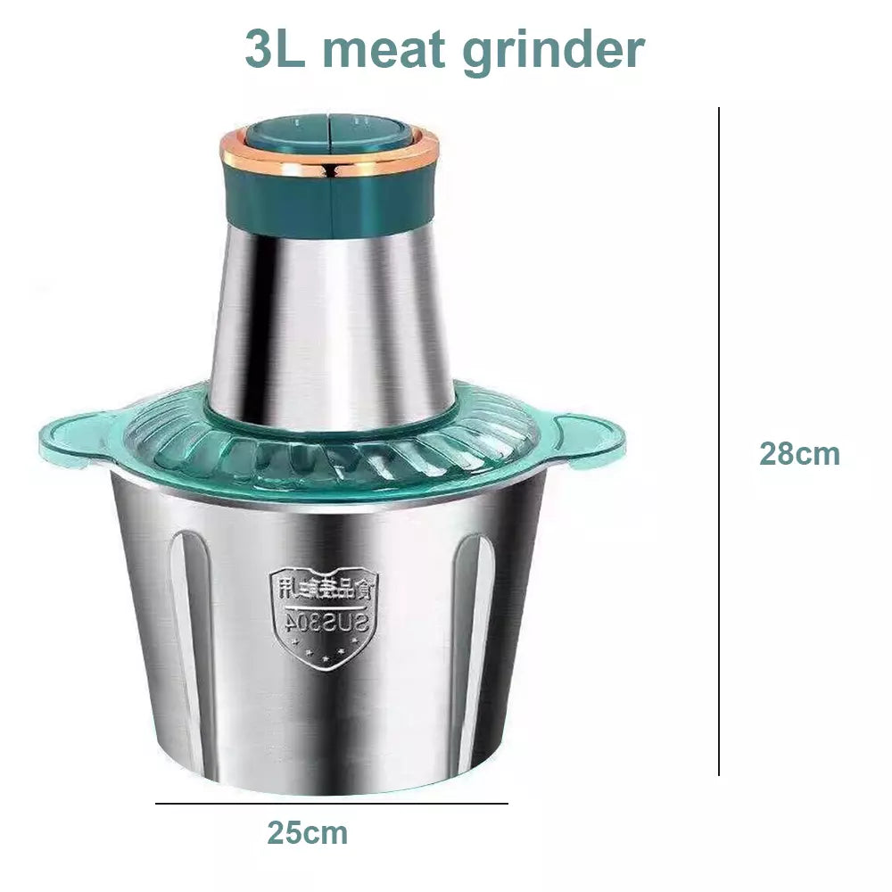 3L Electric Mixer Blender Food Chopper Processor Blenders UK Royalcart