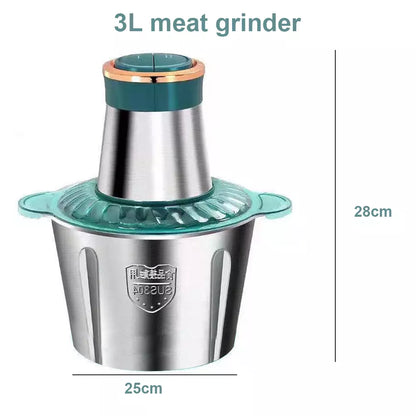 3L Electric Mixer Blender Food Chopper Processor Blenders UK Royalcart