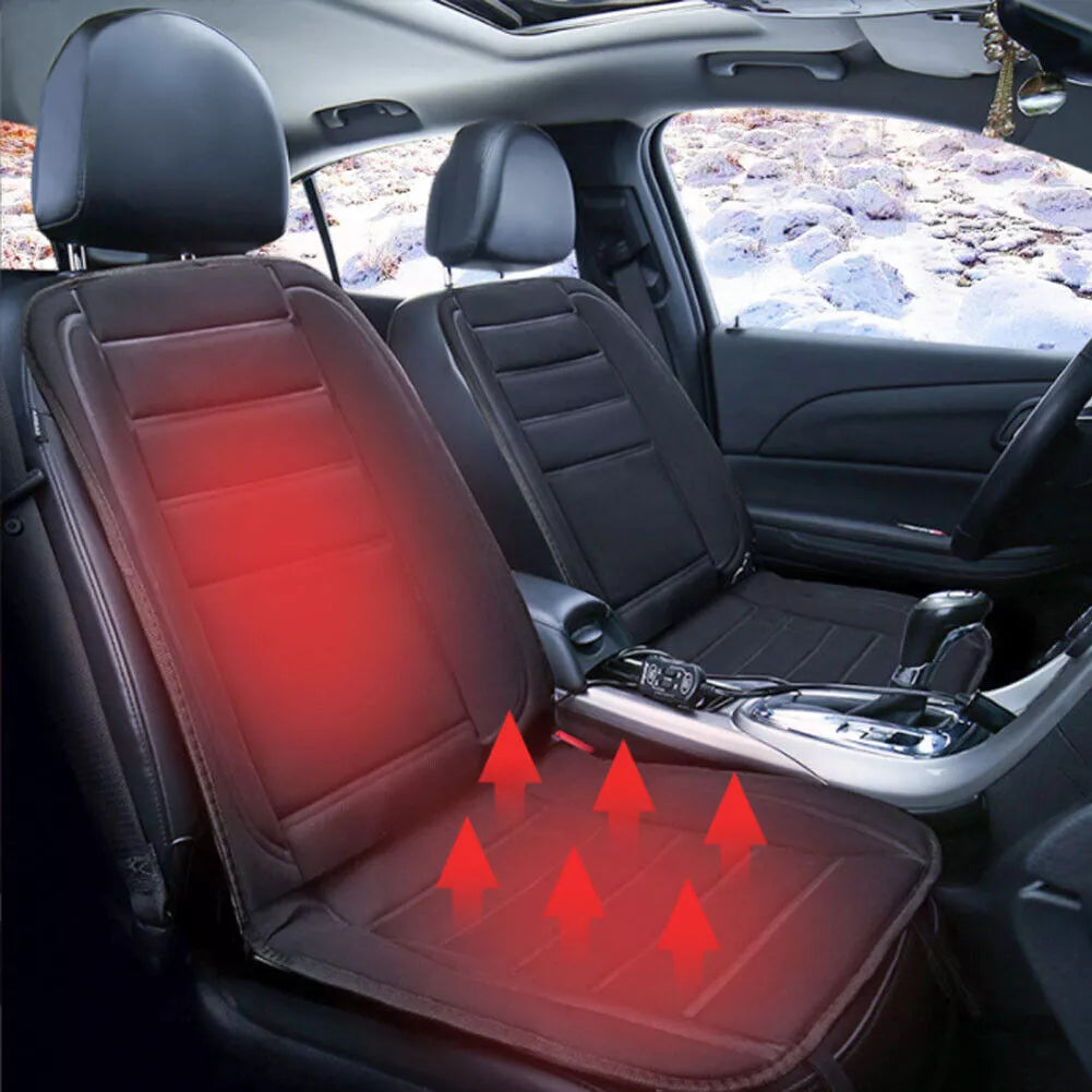 Luxury Heated Car Seat Cushion Heater Aftermarket Universal Fit 12V Royalcart