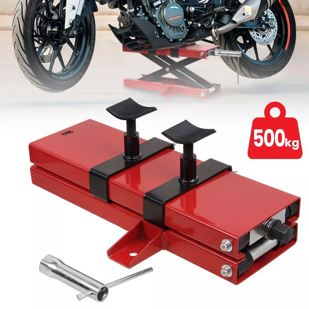 Heavy Duty 500kg/1100LBS Motorcycle Motor Bike Stand Scissor Lift Jack Workshop Royalcart