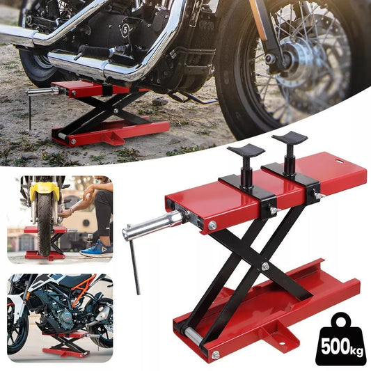 Heavy Duty 500kg/1100LBS Motorcycle Motor Bike Stand Scissor Lift Jack Workshop Royalcart
