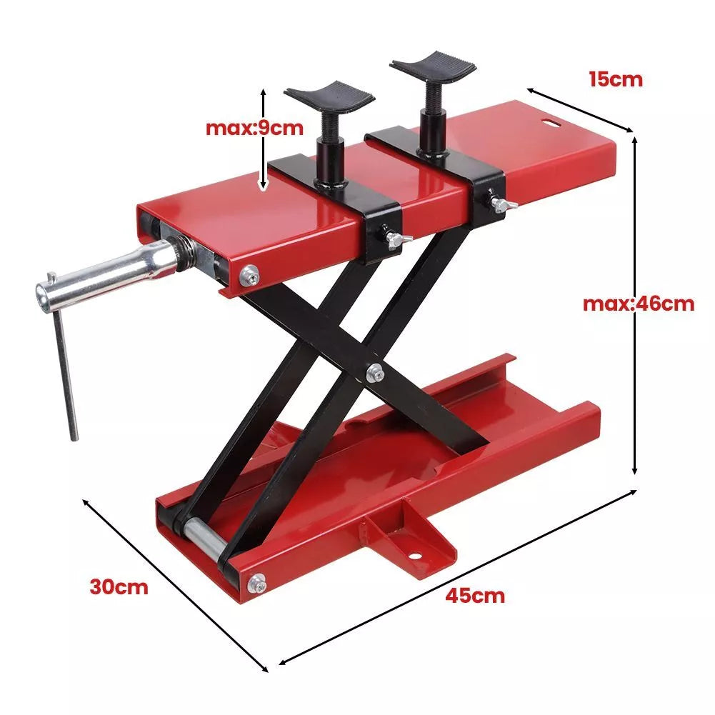 Heavy Duty 500kg/1100LBS Motorcycle Motor Bike Stand Scissor Lift Jack Workshop Royalcart