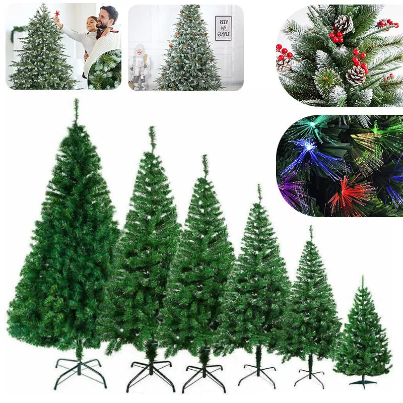 Christmas Tree with Stand Bushy Artificial Xmas Tree Home Decor 3ft 4ft 5ft 6ft 7ft Royalcart