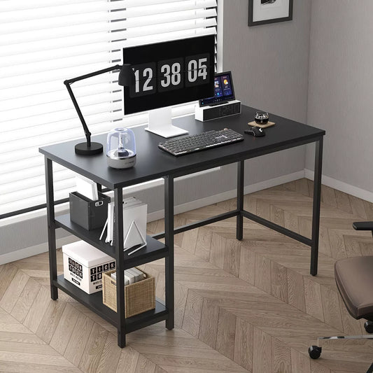 Computer Desk w/ 2 Shelves on Left or Right for Office Home Study Writing Table Royalcart