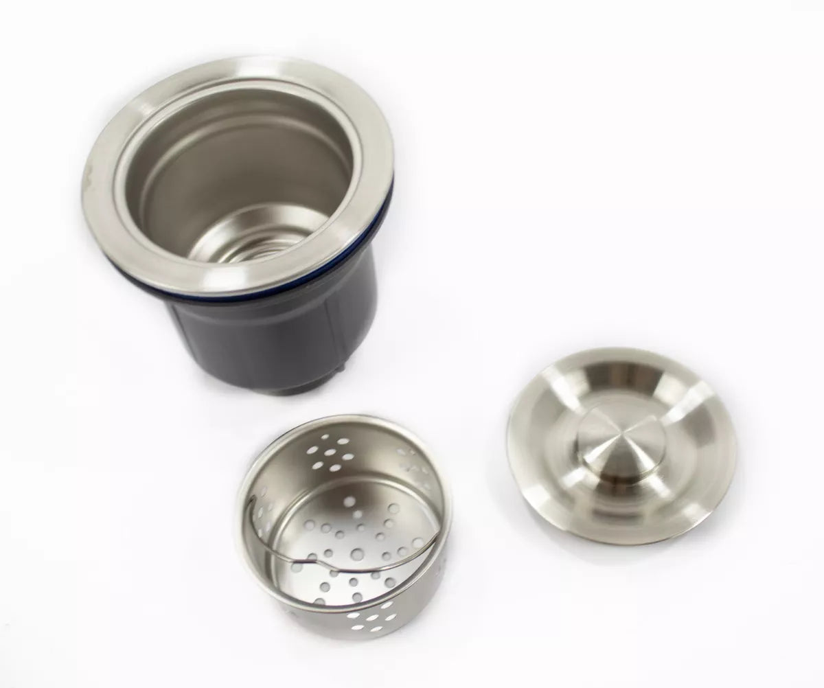 Double Bowl Kitchen Sink Stainless Overmount 72 x 38 cm inc Waste Kit Royalcart