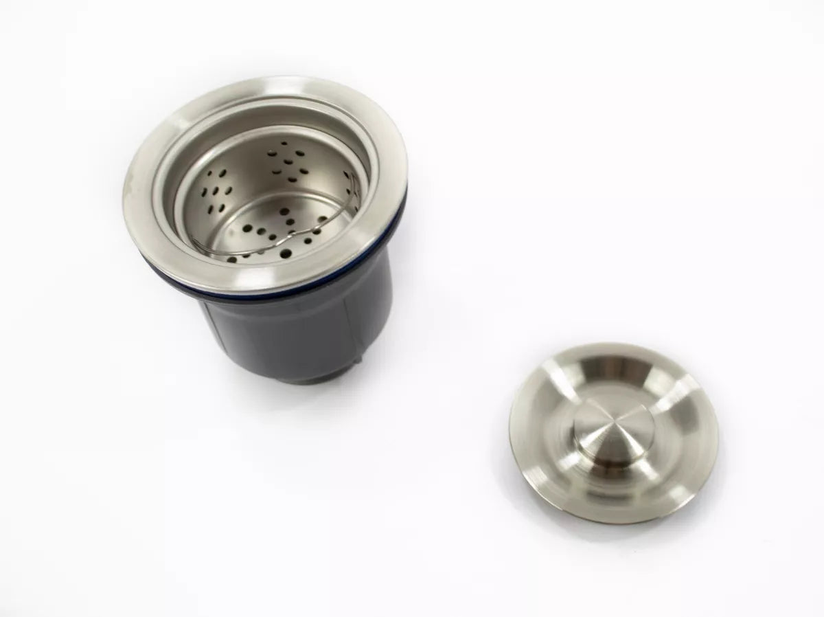 Double Bowl Kitchen Sink Stainless Overmount 72 x 38 cm inc Waste Kit Royalcart