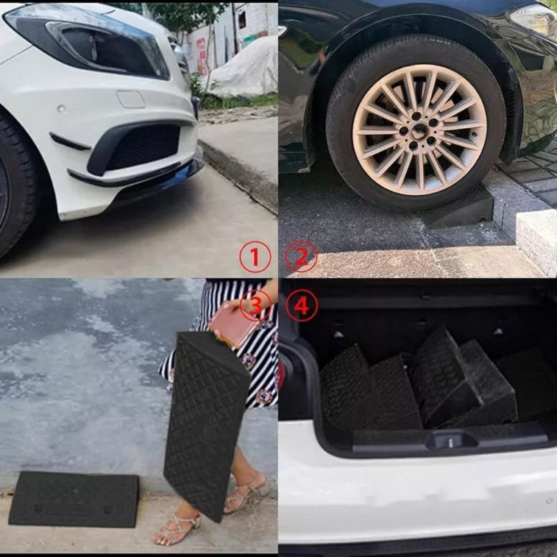 2Pcs Heavy Duty Kerb Door Ramps Wheelchair Mobility Scooter Portable Access Ramp Royalcart