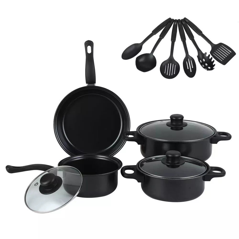 13Pcs/Set Non Stick Saucepan Cookware Set Cooking Pot Frying Pan With Lids UK Royalcart