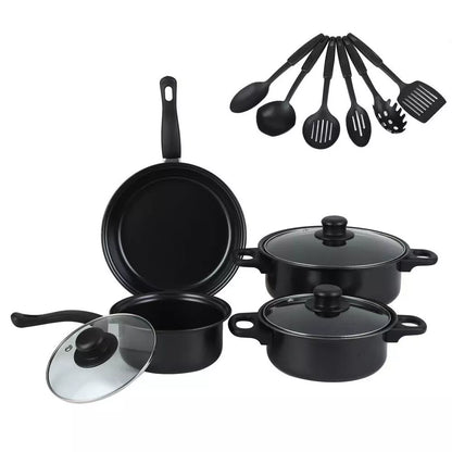 13Pcs/Set Non Stick Saucepan Cookware Set Cooking Pot Frying Pan With Lids UK Royalcart