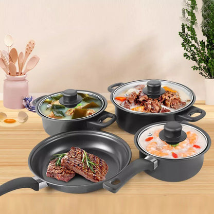 13Pcs/Set Non Stick Saucepan Cookware Set Cooking Pot Frying Pan With Lids UK Royalcart
