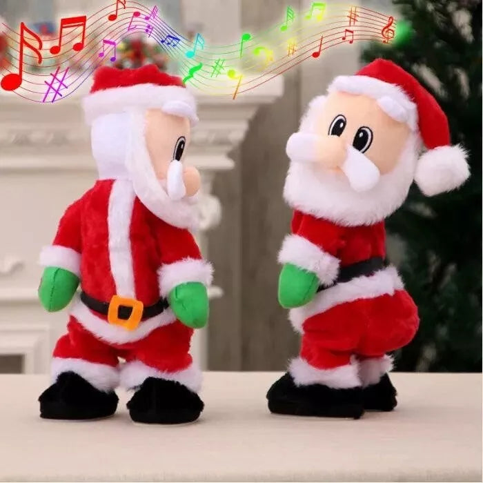 Hip Dancing Twerking Santa Claus Christmas Musical Electrical Singing Toy Gift Royalcart