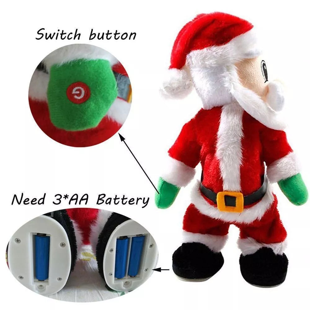 Hip Dancing Twerking Santa Claus Christmas Musical Electrical Singing Toy Gift Royalcart