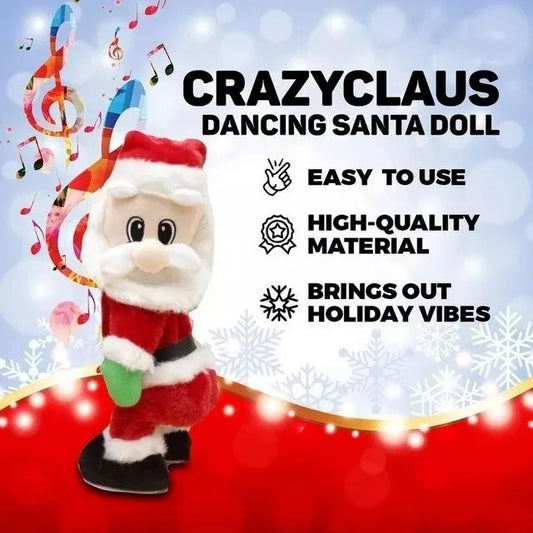 Hip Dancing Twerking Santa Claus Christmas Musical Electrical Singing Toy Gift Royalcart