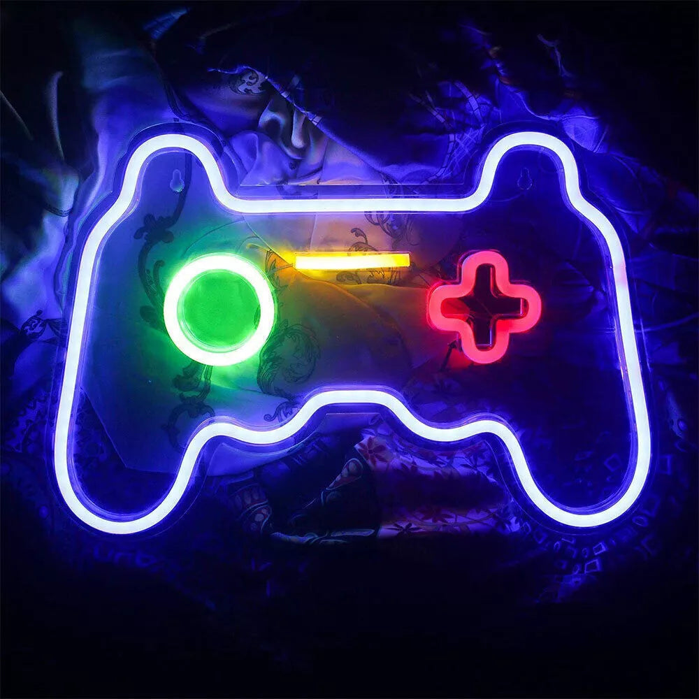 Game Neon Sign LED Wall Light Night Light Hanging Sign Room Decor Neon Light Royalcart