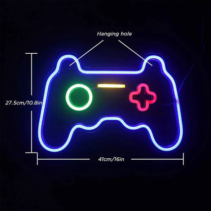 Game Neon Sign LED Wall Light Night Light Hanging Sign Room Decor Neon Light Royalcart