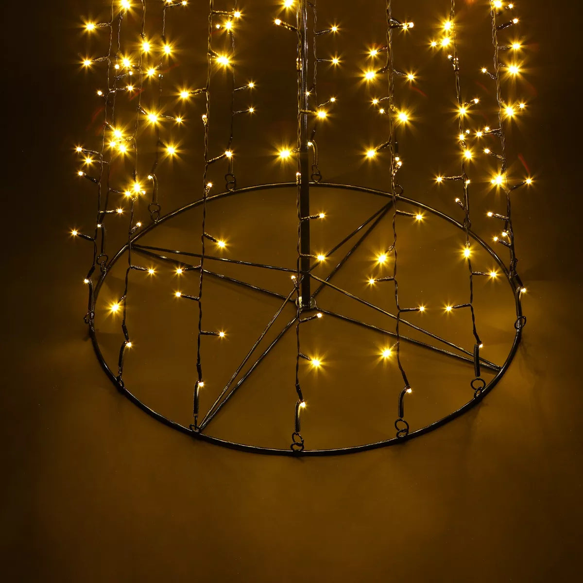 CHRISTMAS CONE TREE DECORATION LED LIGHTS STAR TOPPER XMAS INDOOR & OUTDOOR Royalcart