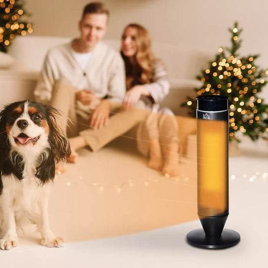 Tower Indoor Space Electric Heater w/ 42° Oscillation Remote Control Timer