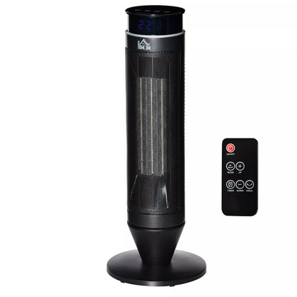 Tower Indoor Space Electric Heater w/ 42° Oscillation Remote Control Timer