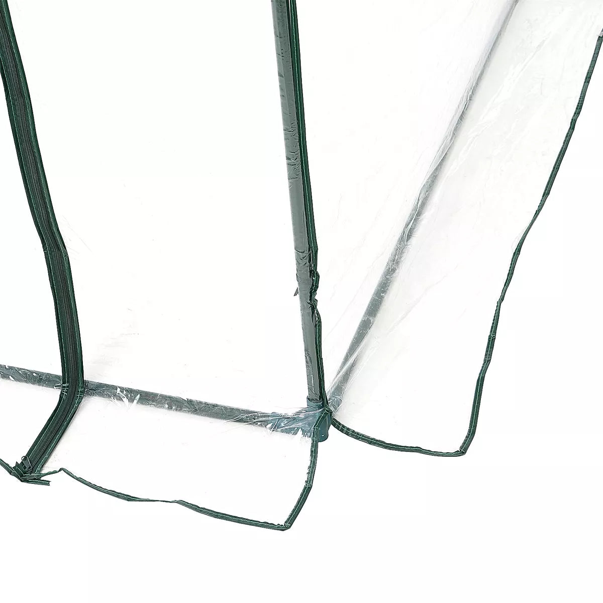 2.5x2x2m Walk In Polytunnel Greenhouse w/ Roll Up Door PVC Cover