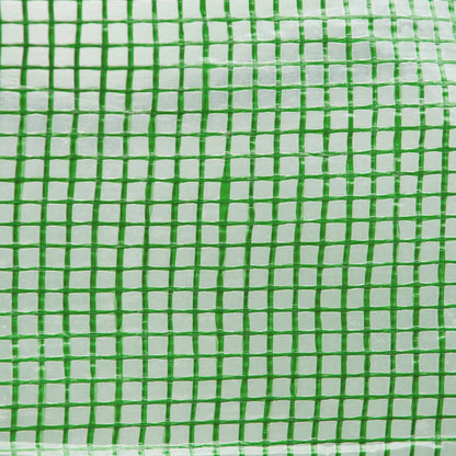 2.5 x 2m Walk-In Polytunnel Greenhouse with Roll Up Door Windows Green