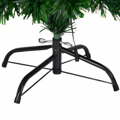 6ft Pre Lit Christmas Tree Xmas Fibre Optic LED Lights Star