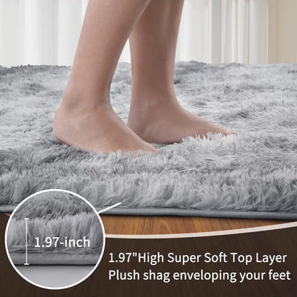 80x150cm Fluffy Rugs Anti-Slip Large Shaggy Rug Super Soft Mat Living Room Bedroom Carpet