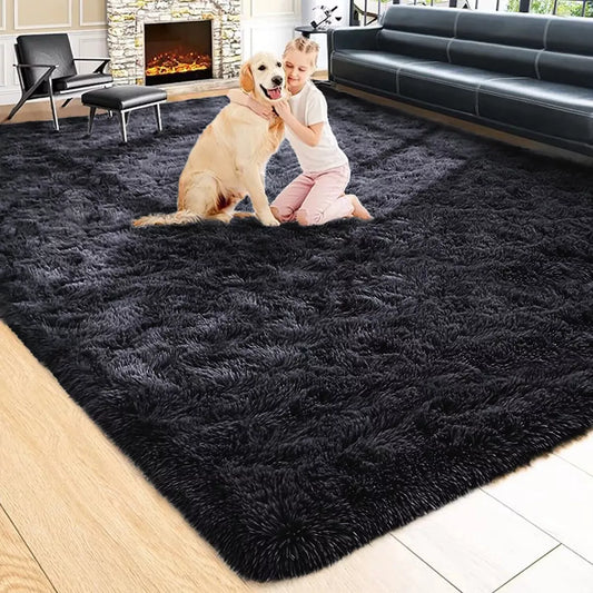 80x150cm Fluffy Rugs Anti-Slip Large Shaggy Rug Super Soft Mat Living Room Bedroom Carpet