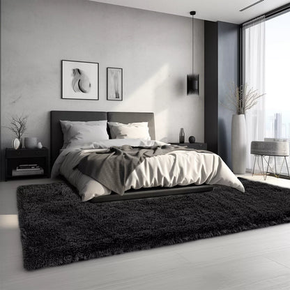 80x150cm Fluffy Rugs Anti-Slip Large Shaggy Rug Super Soft Mat Living Room Bedroom Carpet