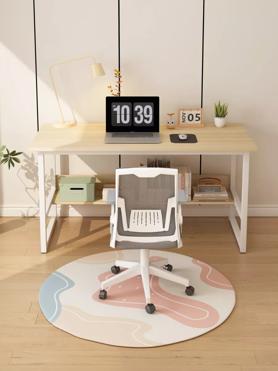 Home Office Desk Computer Desk with Shelf Desk Home Office Workstation 100cm