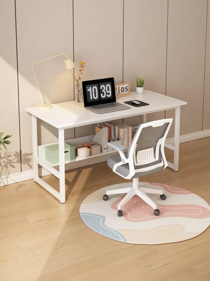 Home Office Desk Computer Desk with Shelf Desk Home Office Workstation 100cm