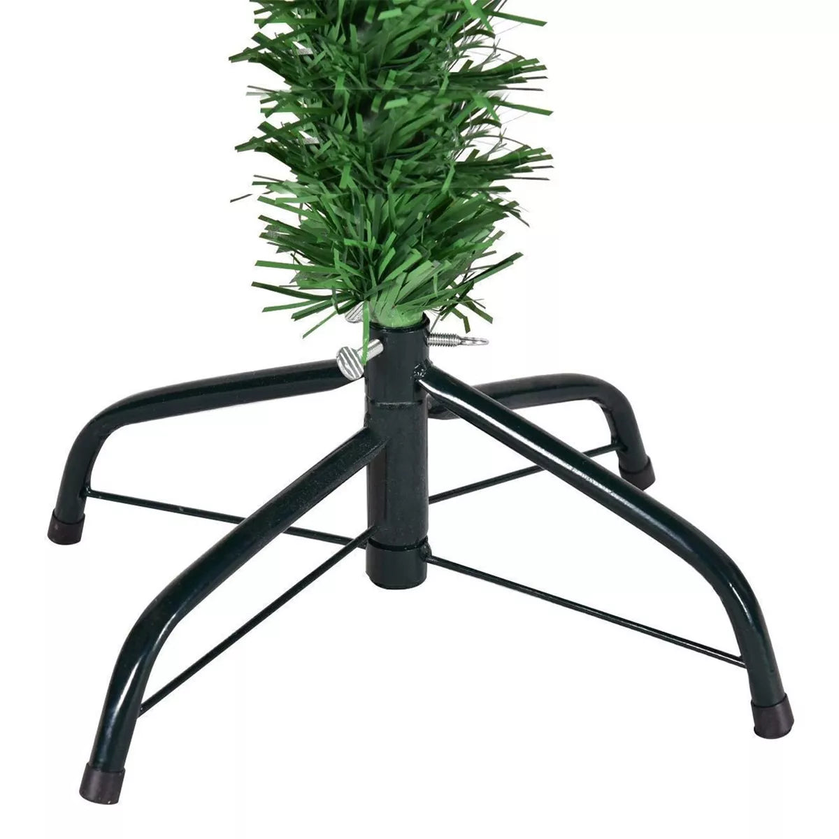 4/5/6ft Green Christmas Tree Slim Pencil Artificial Pre Lit LED XMAS Home Decoration