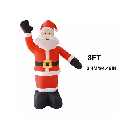8FT Christmas LED Light Up Inflatable Santa Claus Outdoor Yard Xmas Decorations