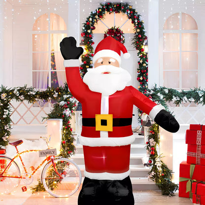 8FT Christmas LED Light Up Inflatable Santa Claus Outdoor Yard Xmas Decorations