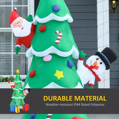 7ft Christmas Inflatable Tree LED Lighted for Indoor Outdoor Decoration