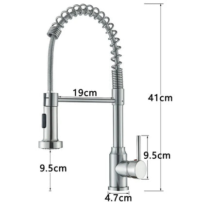 360° Swivel Pull Down Kitchen Tap, Kitchen Sink Mixer Tap