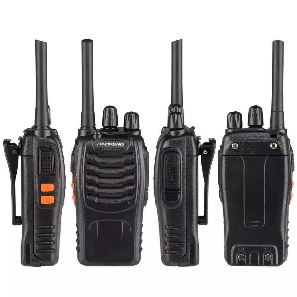 2 x Walkie Talkies Long Range Two Way Radio PMR 16CH w/Headsets