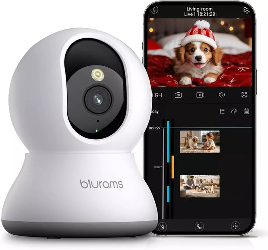 2K Indoor Security Camera Pet Baby Child Monitor CCTV Night Vision FHD
