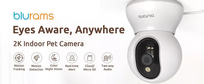 2K Indoor Security Camera Pet Baby Child Monitor CCTV Night Vision FHD