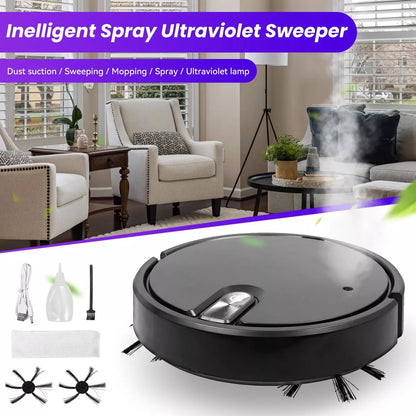 Rechargeable Smart Sweeping Robot Vacuum Cleaner Automatic Floor Mop Sweeper UK