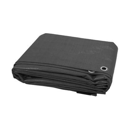 Tarpaulin Extra Heavy Duty Waterproof Cover Tarp 235GSM Ground Sheet Black