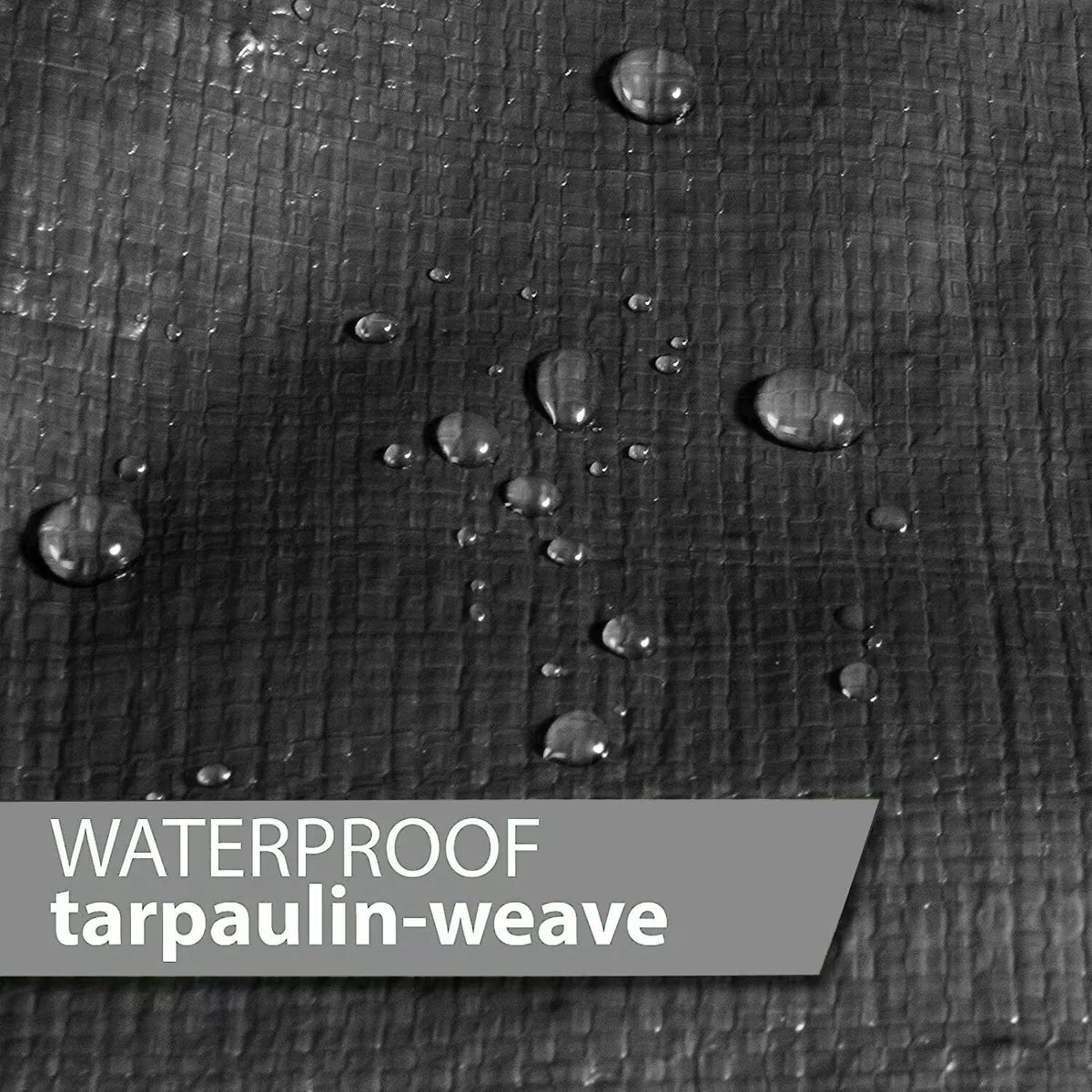 Tarpaulin Extra Heavy Duty Waterproof Cover Tarp 235GSM Ground Sheet Black