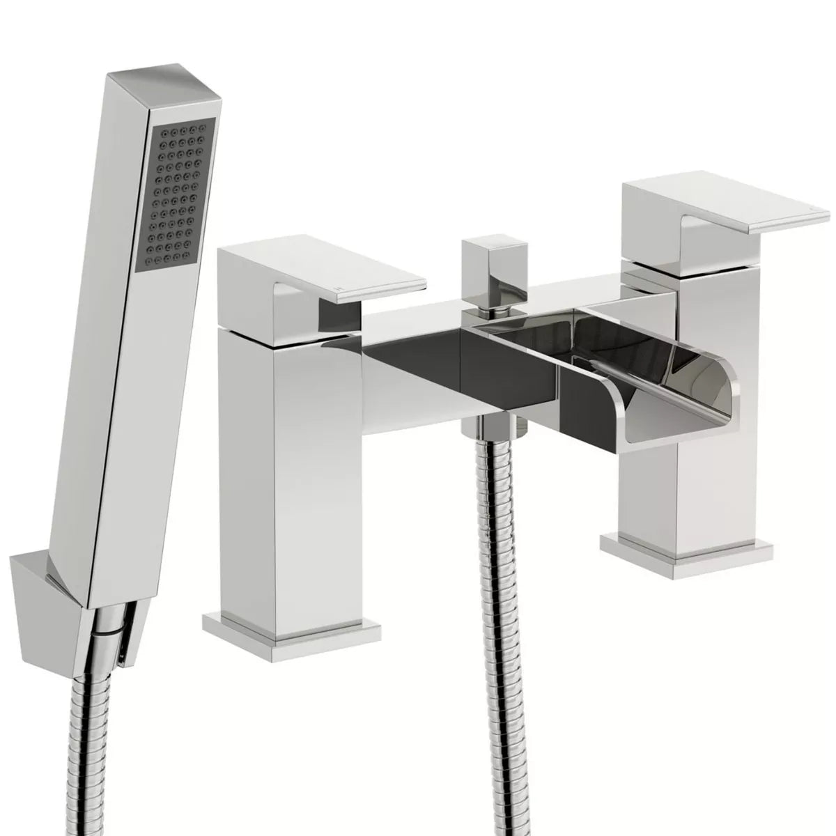 Waterfall Bathroom Shower Mixer Taps Chrome Filler