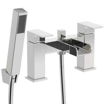 Waterfall Bathroom Shower Mixer Taps Chrome Filler