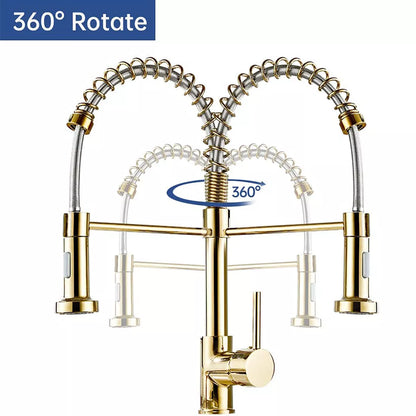 Modern Kitchen Tap Monobloc Single Lever Sink Mixer Tap with Pull Out Hose Spray
