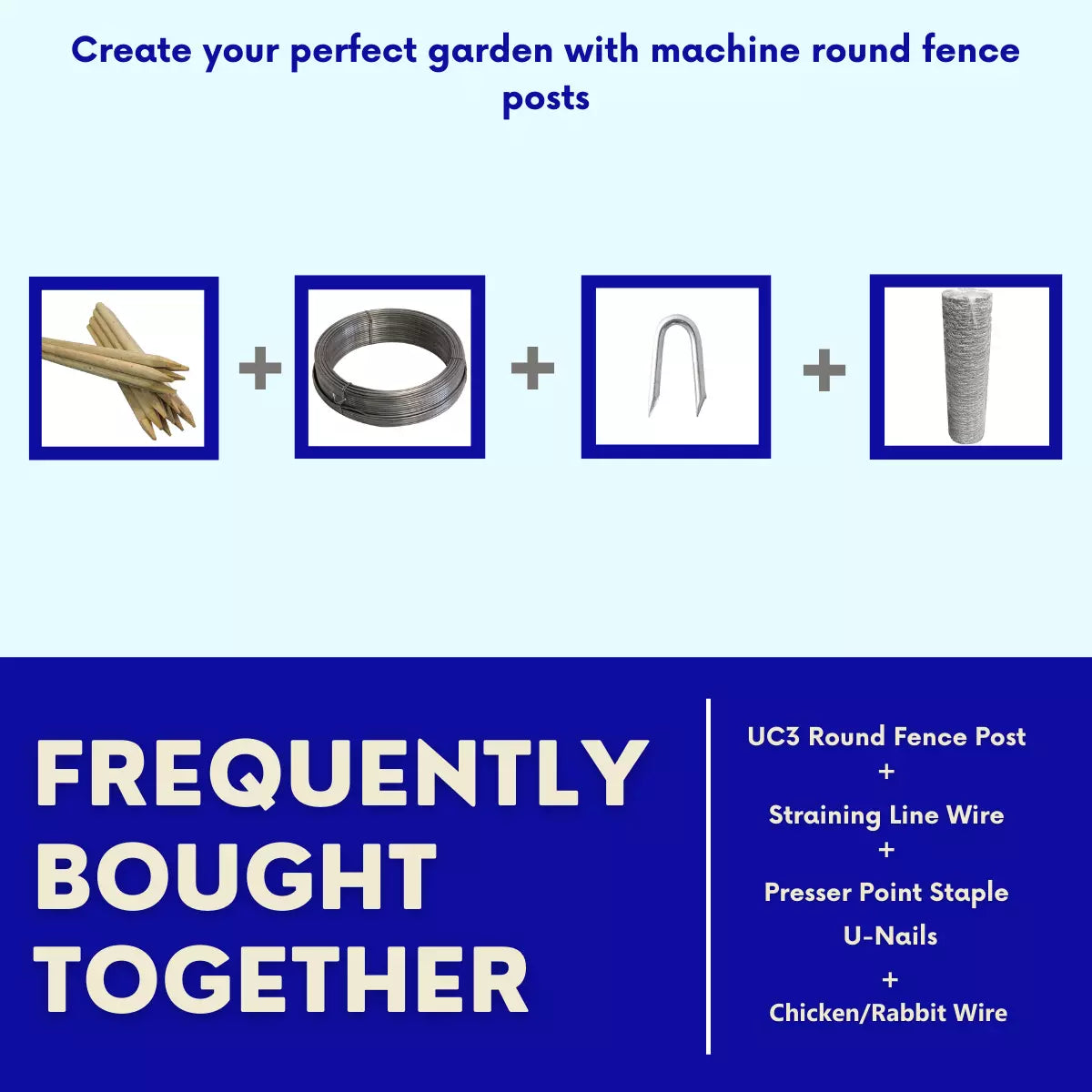 Round Fence Posts | 10 Packs | Multiple Sizes